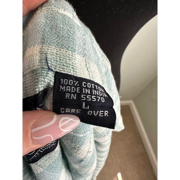 Vintage Company One Plaid Short Sleeve Button-Up - Large - Picture 7 of 7